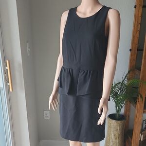 Michael Kors Black Peplum Mini Dress